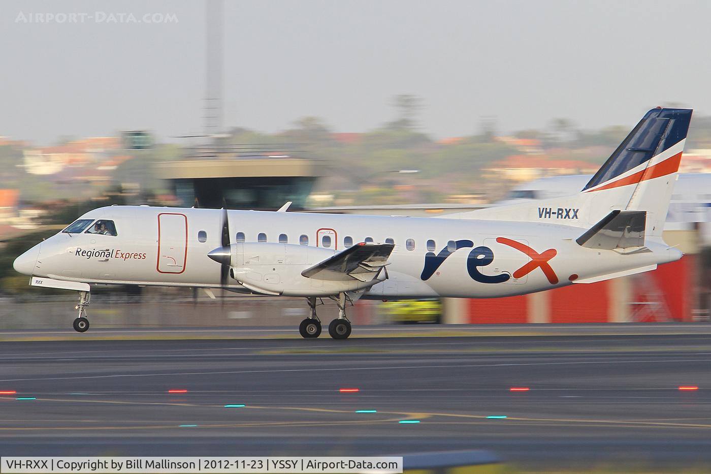 VH-RXX, 1990 Saab 340B C/N 340B-209, rotating from 16R
