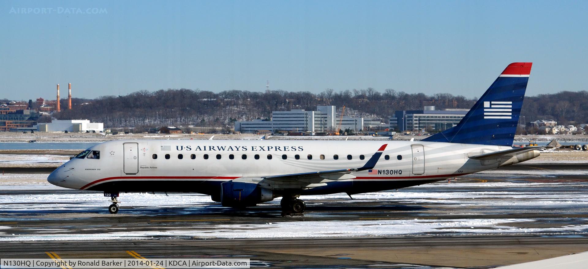 N130HQ, 2008 Embraer 175LR (ERJ-170-200LR) C/N 17000212, Taxi to park National