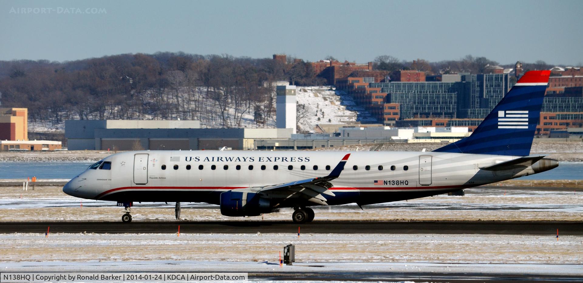 N138HQ, 2008 Embraer 175LR (ERJ-170-200LR) C/N 17000234, Landing roll National