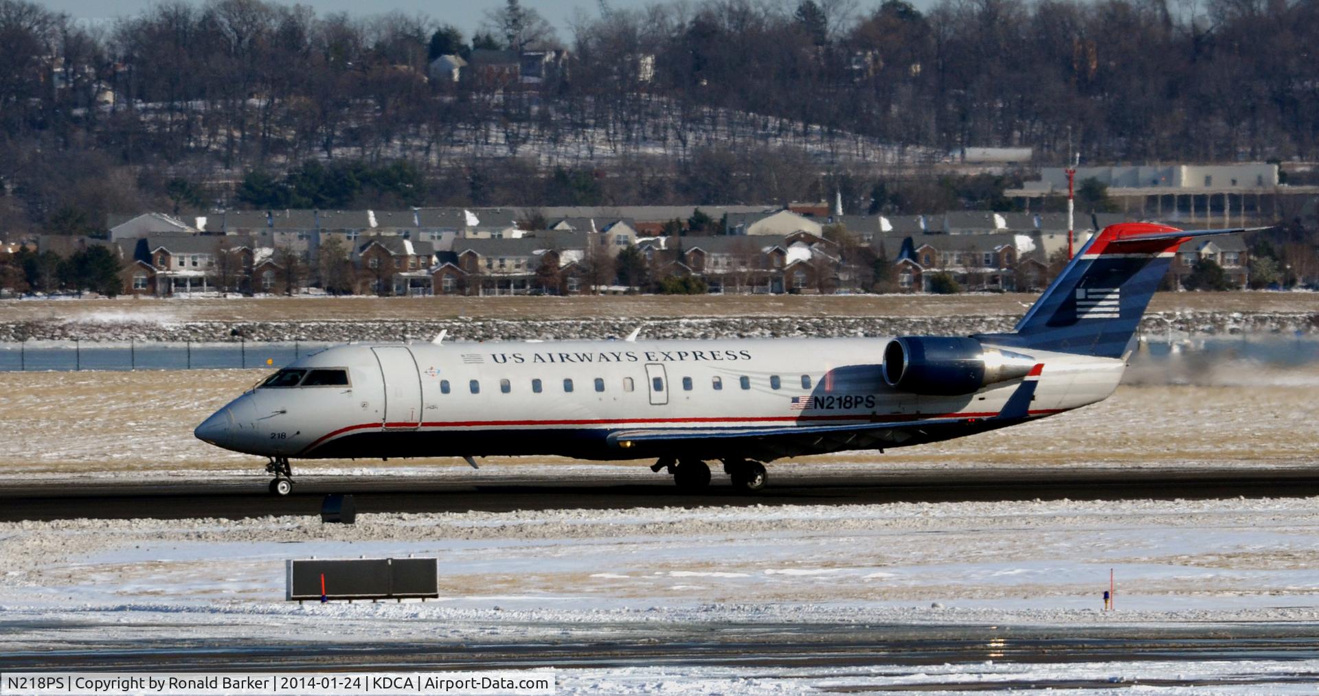 N218PS, 2003 Bombardier CRJ-200ER (CL-600-2B19) C/N 7885, Takeoff roll National