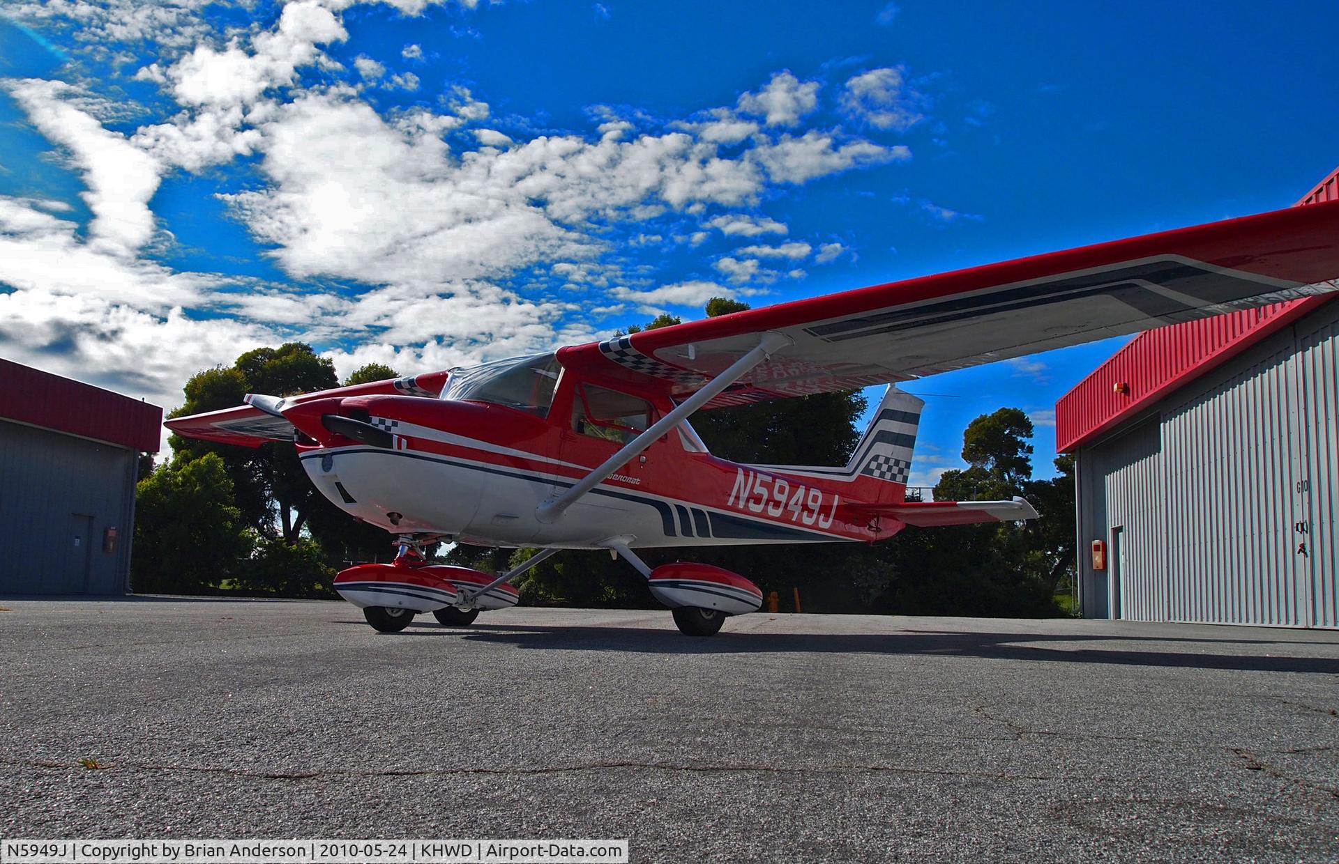 N5949J, 1973 Cessna A150L Aerobat C/N A1500401, Aerobat 49J on a summer afternoon