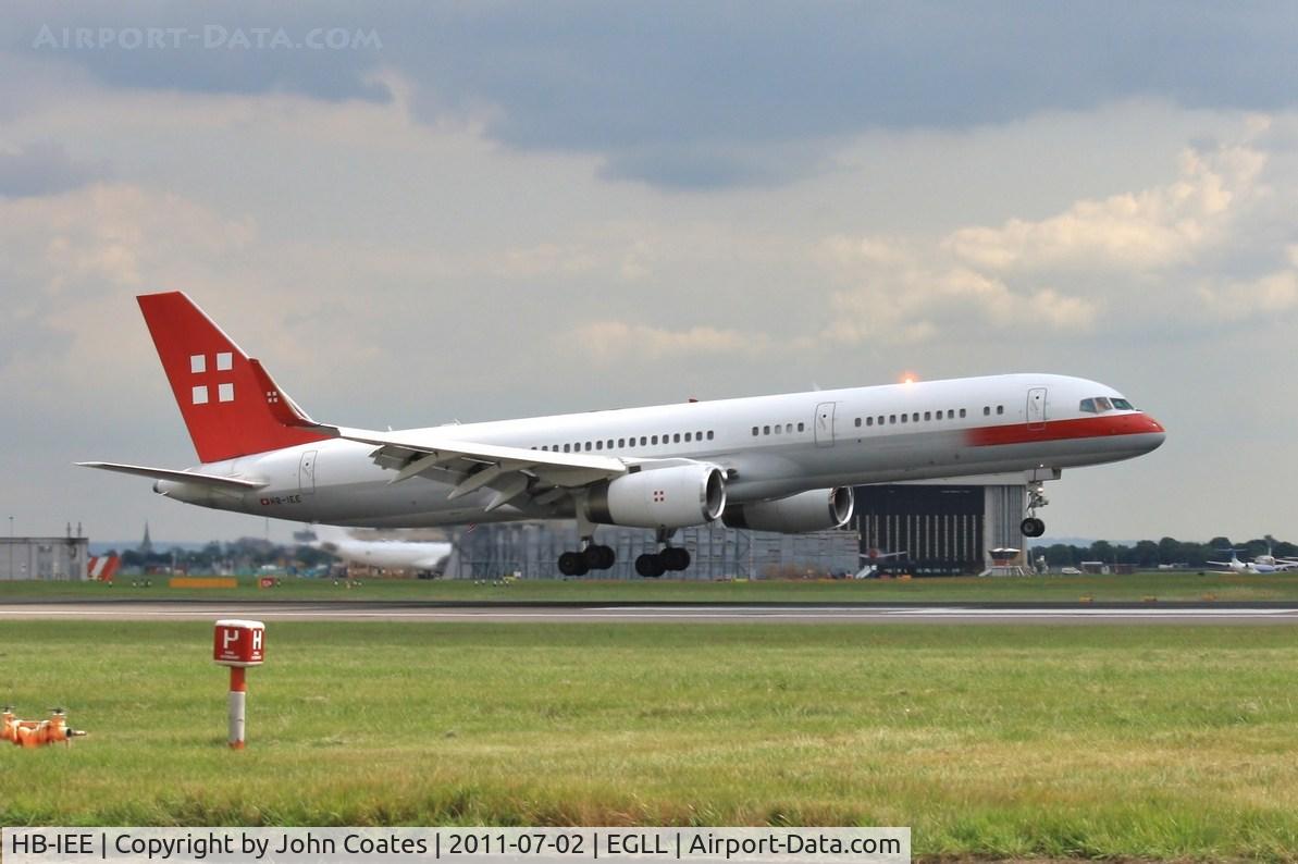 HB-IEE, 1989 Boeing 757-23A C/N 24527, Touchdown 27R