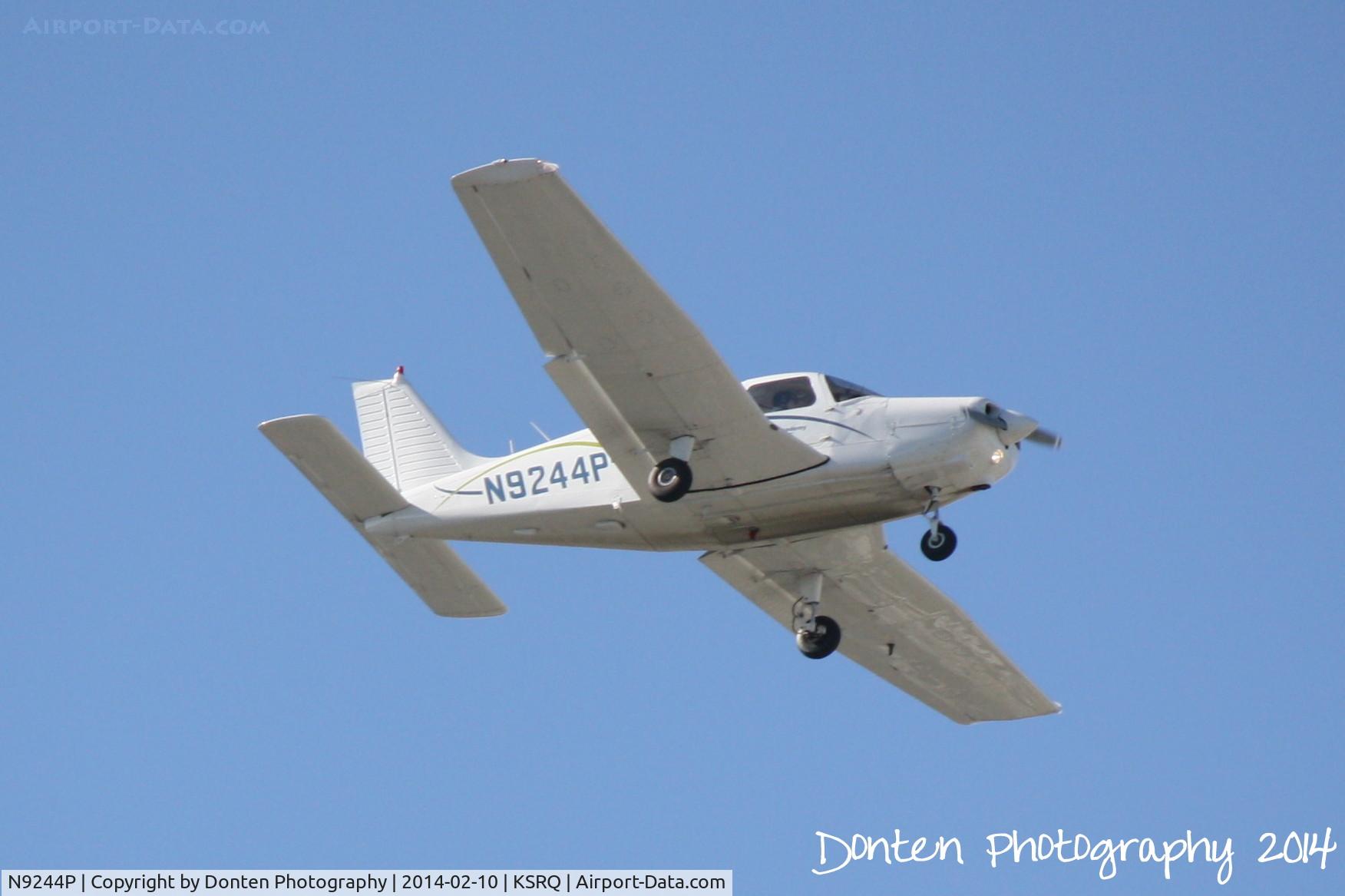 N9244P, 1989 Piper PA-28-161 C/N 2841250, Piper Cherokee (N9244P) arrives at Sarasota-Bradenton International Airport following a flight from Vero Beach Airport