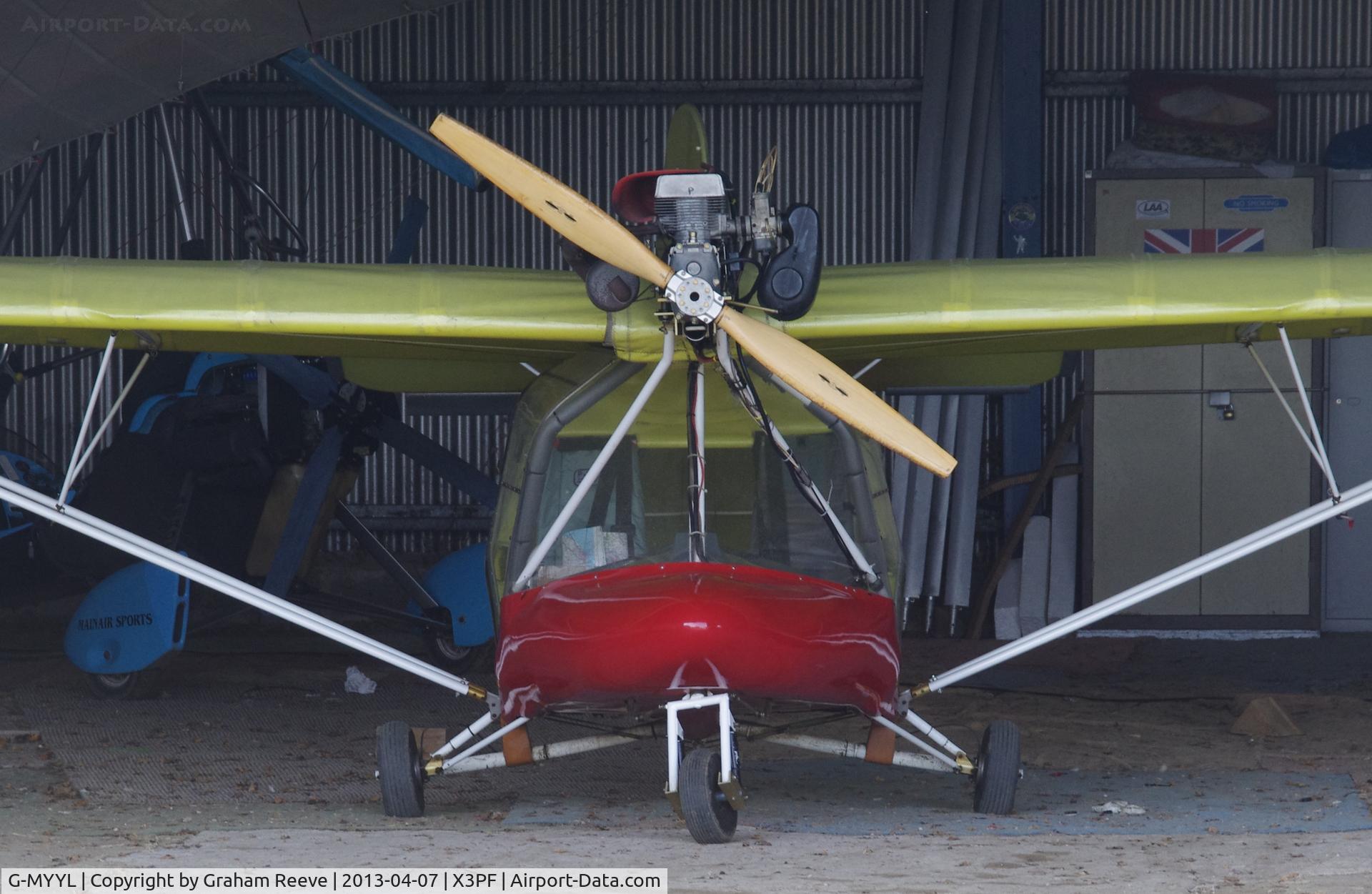 G-MYYL, 1995 Cyclone Airsports AX3/503 C/N 7110, Parked at Priory Farm.