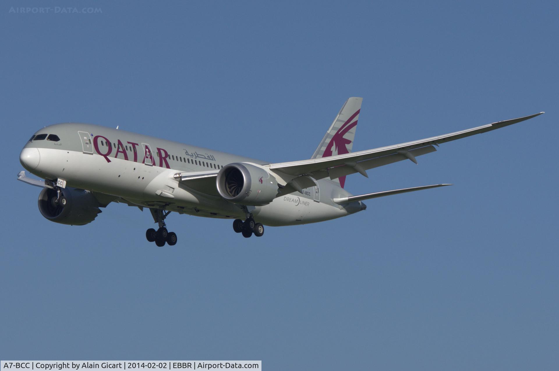 A7-BCC, 2012 Boeing 787-8 Dreamliner C/N 38321, Landing