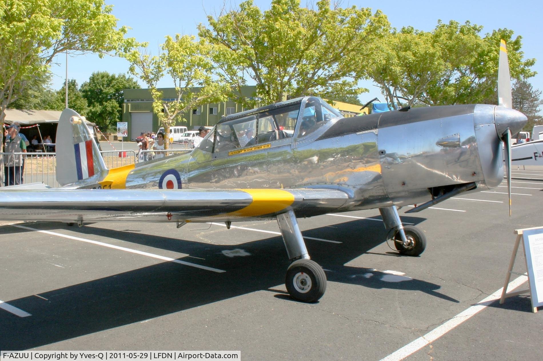F-AZUU, 1952 De Havilland DHC-1 Chipmunk T.10 C/N C1/0736, De Havilland DHC-1 Chipmunk 22, Static display, Rochefort-St Agnant Air Base 721 (LFDN-RCO) Open day 2011