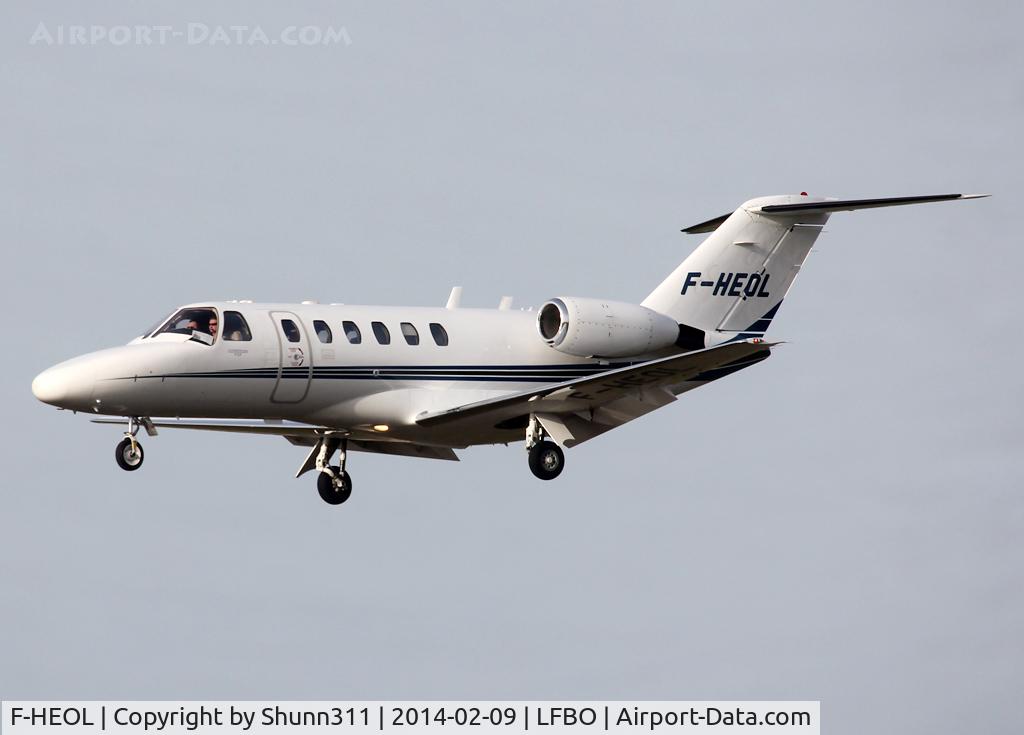 F-HEOL, Cessna 525A CitationJet CJ2 C/N 525A-0219, Landing rwy 14R