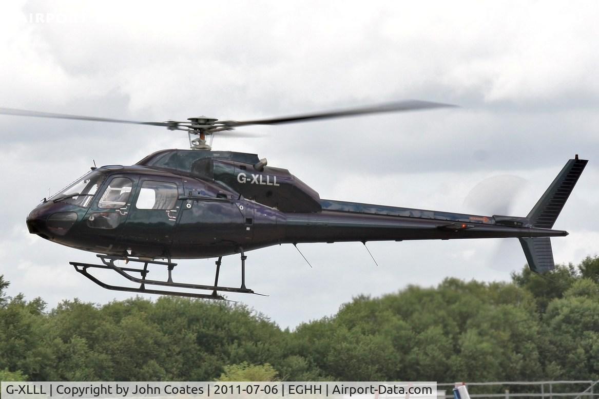 G-XLLL, 1981 Aerospatiale AS-355F-1 Twin Squirrel C/N 5033, Arriving at BHL