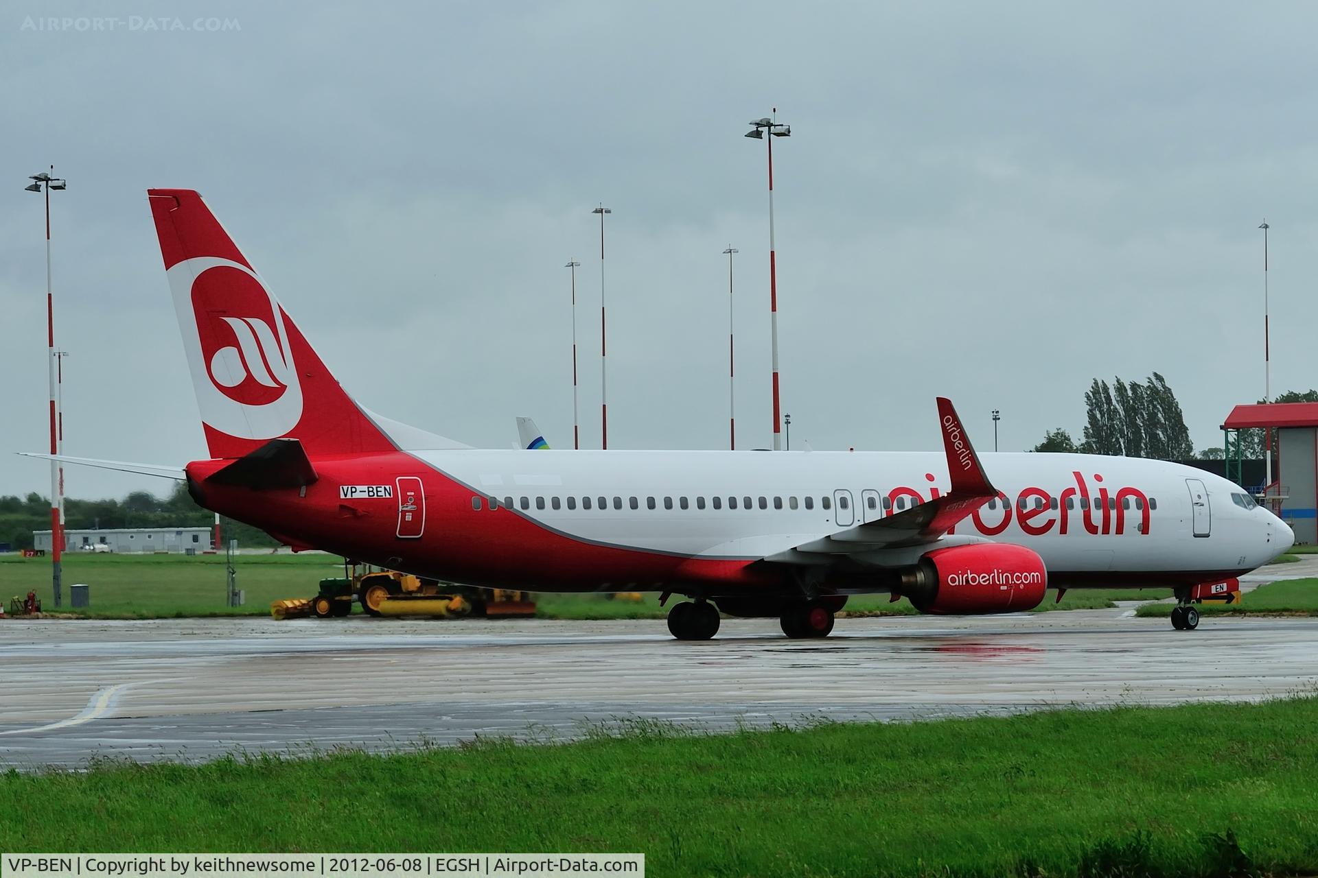 VP-BEN, 2002 Boeing 737-86J C/N 32917, Arriving for re-spray to Orenair colour scheme !