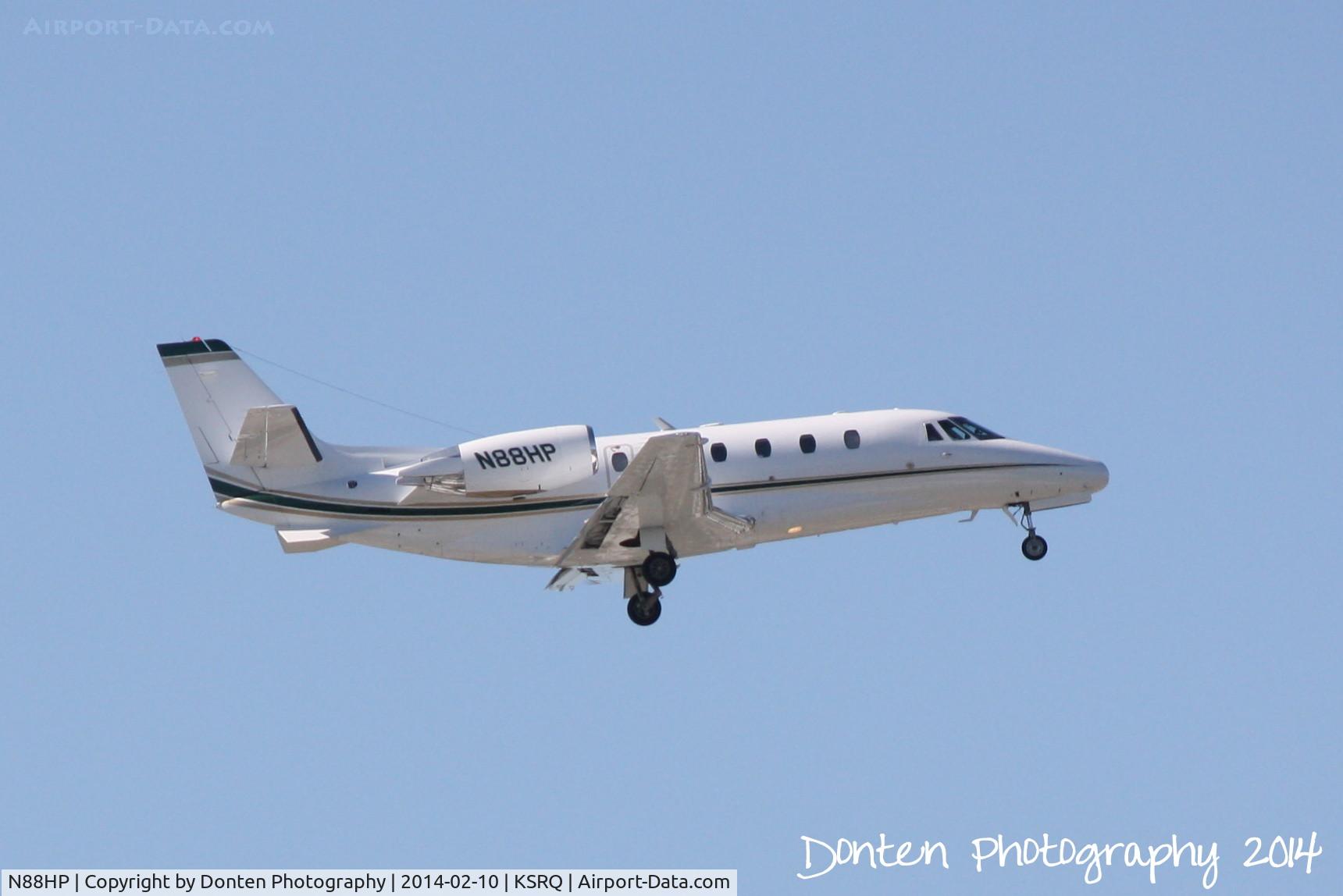 N88HP, 1999 Cessna 560XL C/N 560-5050, Cessna Citation Excel (N88HP) arrives at Sarasota-Bradenton International Airport following a flight from Boca Raton Airport