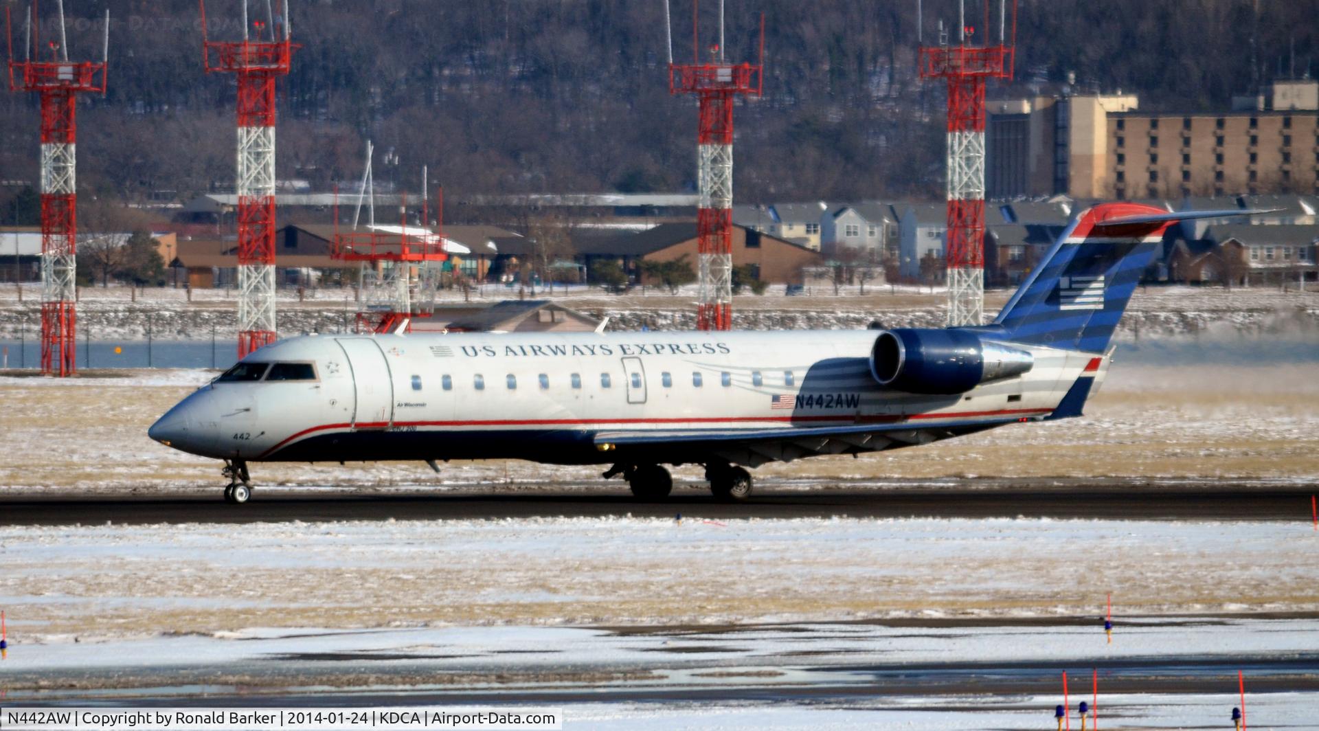 N442AW, 2003 Bombardier CRJ-200LR (CL-600-2B19) C/N 7778, Takeoff National