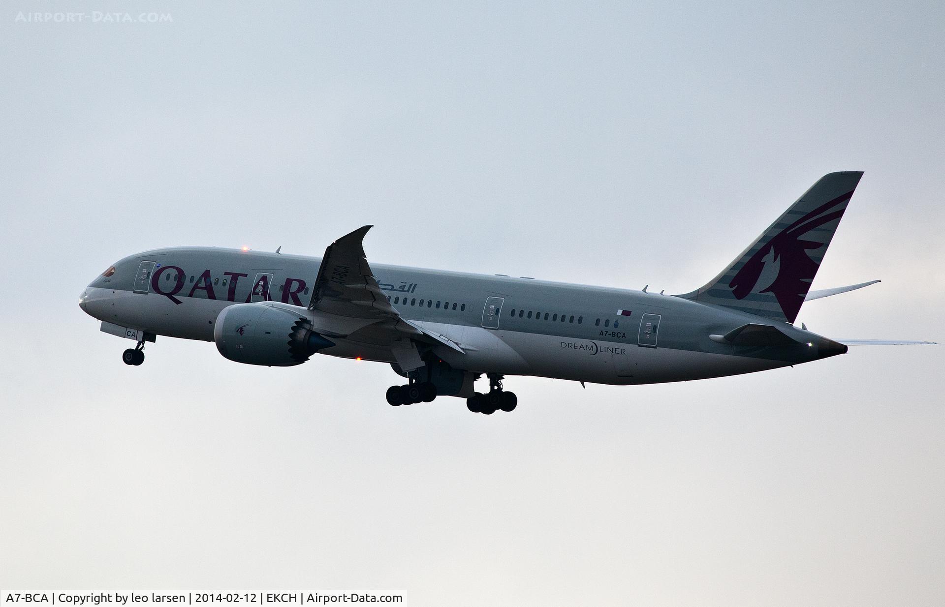 A7-BCA, 2012 Boeing 787-8 Dreamliner C/N 38319, Copenhagen Kastrup 12.2.14