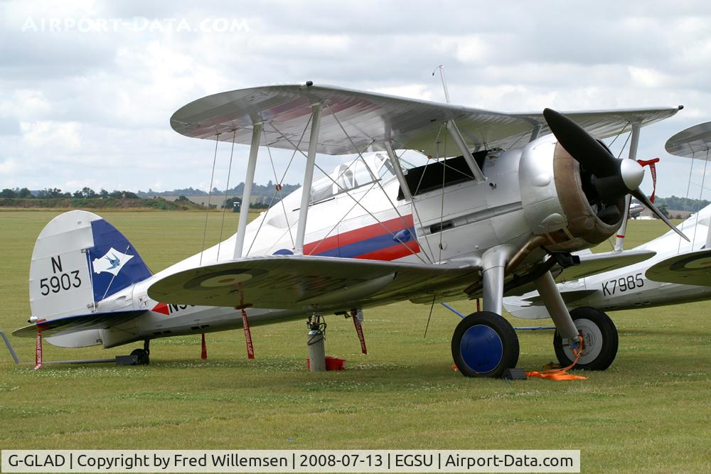 G-GLAD, 1939 Gloster Gladiator Mk2 C/N G5/75751, At Flying Legends