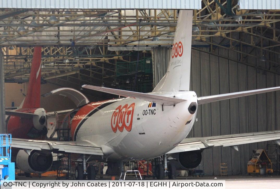 OO-TNC, 1987 Boeing 737-301(SF) C/N 23513, Receiving attention at European
