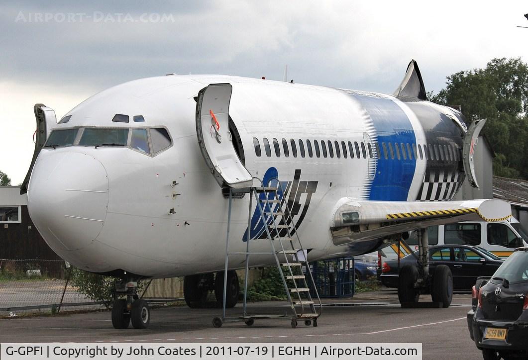 G-GPFI, 1974 Boeing 737-229 C/N 20907, In European car park..to become crew trainer