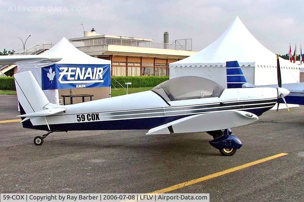 59-COX, Zenair CH-601XL Zodiac C/N Not found 59-COX, Zenith CH.601XL Zodiac [Unknown] Vichy~F 08/07/2006