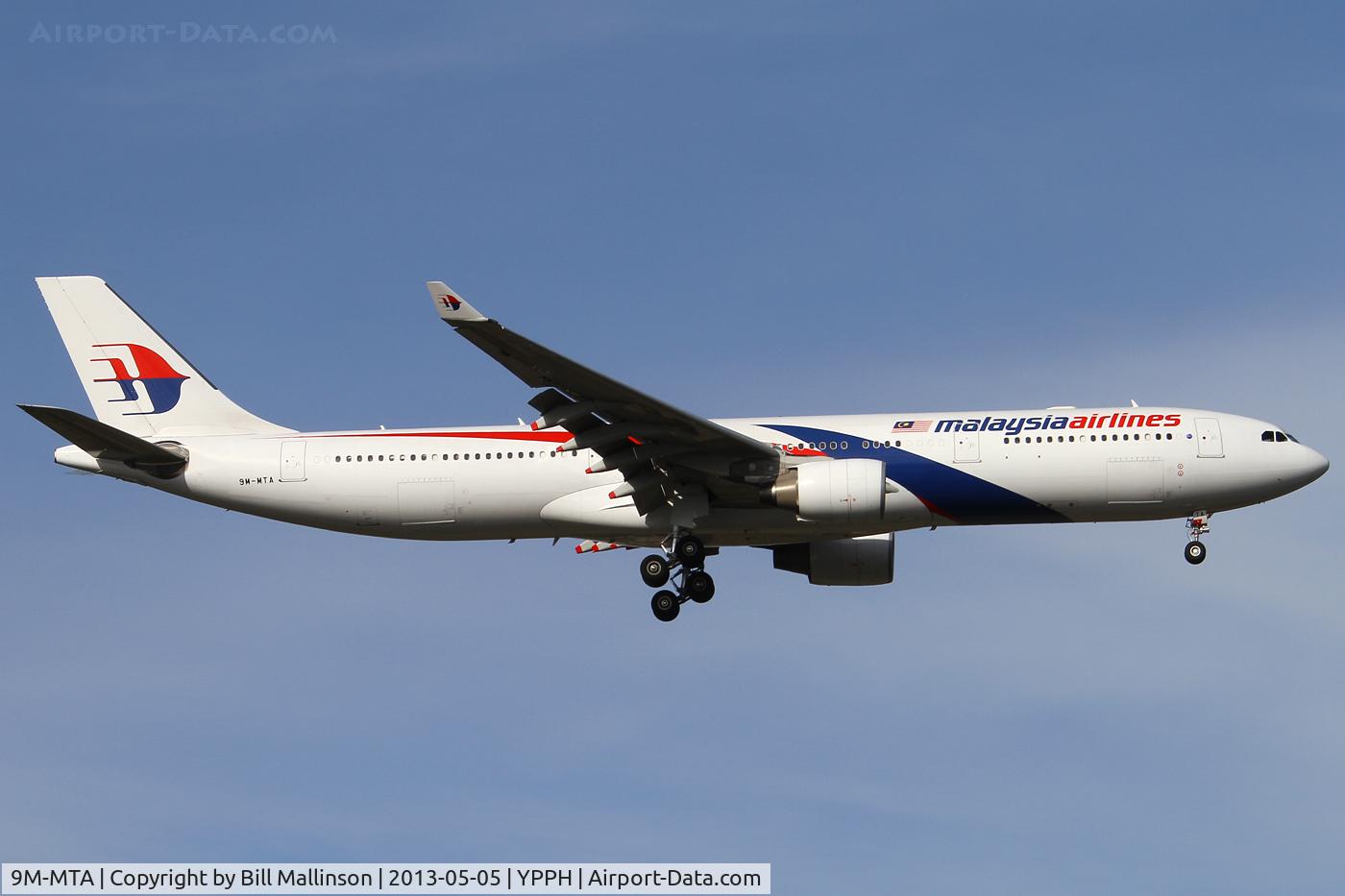 9M-MTA, 2011 Airbus A330-323 C/N 1209, finals to 21
