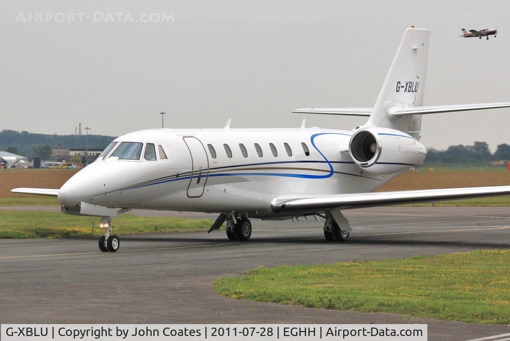 G-XBLU, 2007 Cessna 680 Citation Sovereign C/N 680-0143, Arriving at Signatures / CSE