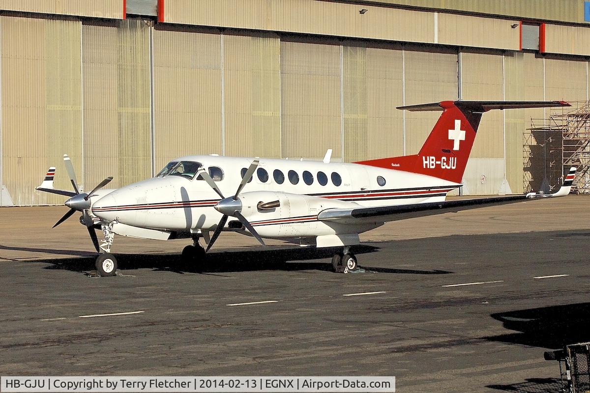 HB-GJU, Raytheon King Air 350 (B300) C/N FL-327, Raytheon Aircraft Company B300, c/n: FL-327 at East Midlands