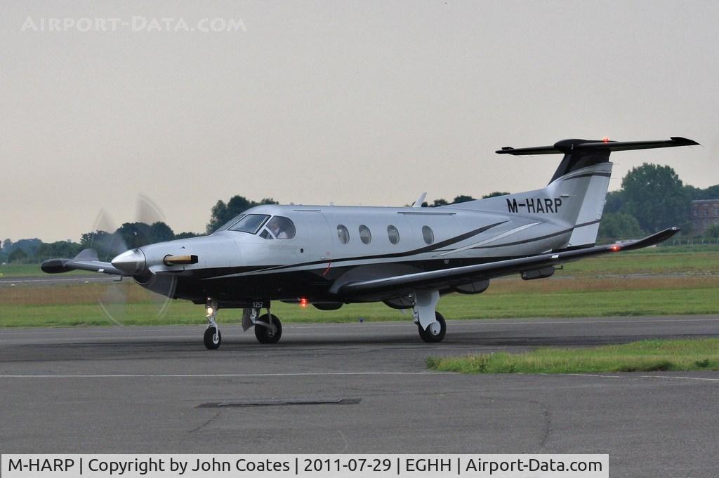 M-HARP, 2011 Pilatus PC-12/47E C/N 1257, Arriving at Pilatus Centre