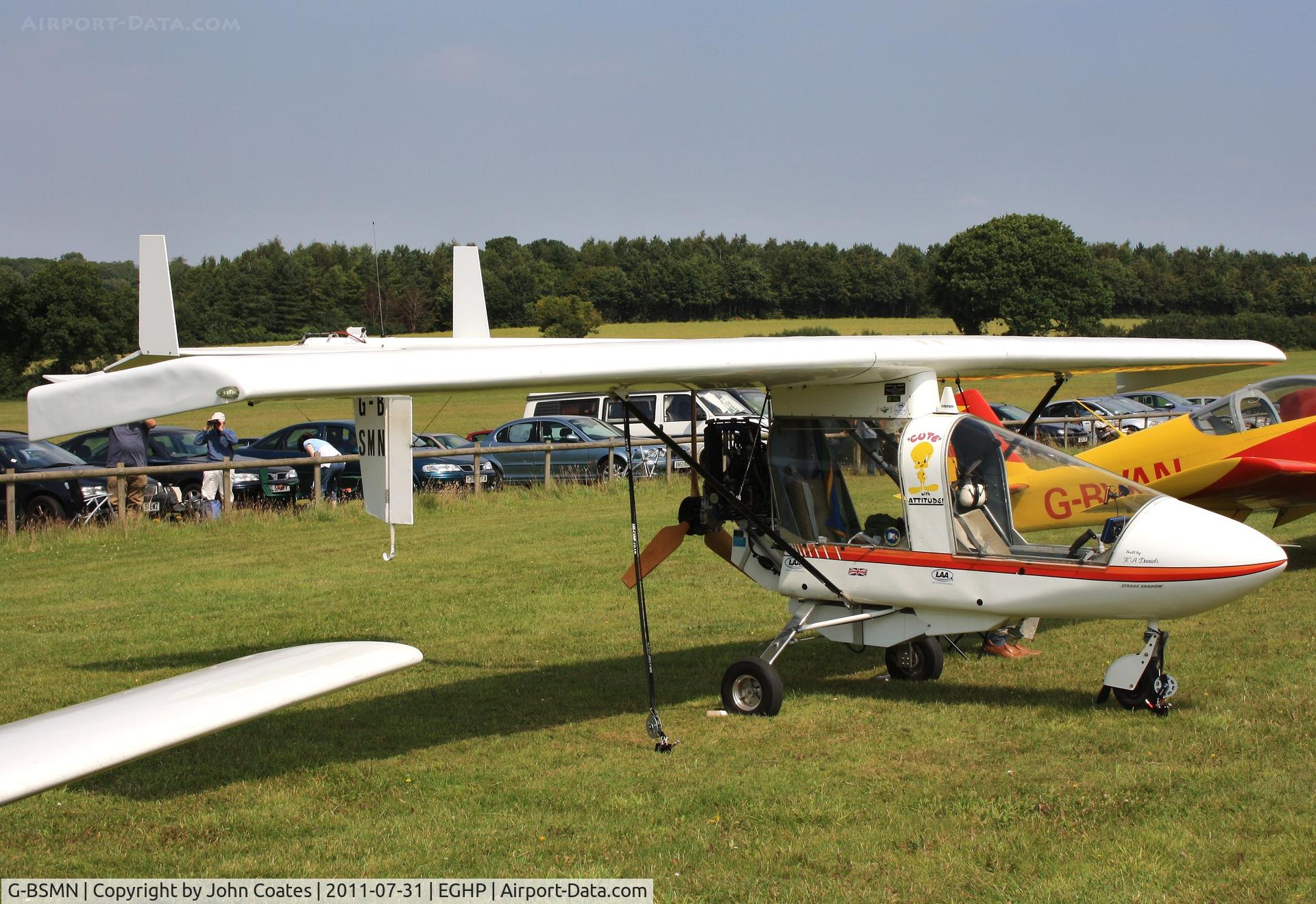 G-BSMN, 1990 CFM Streak Shadow C/N PFA 161-11656, At Popham fly-in