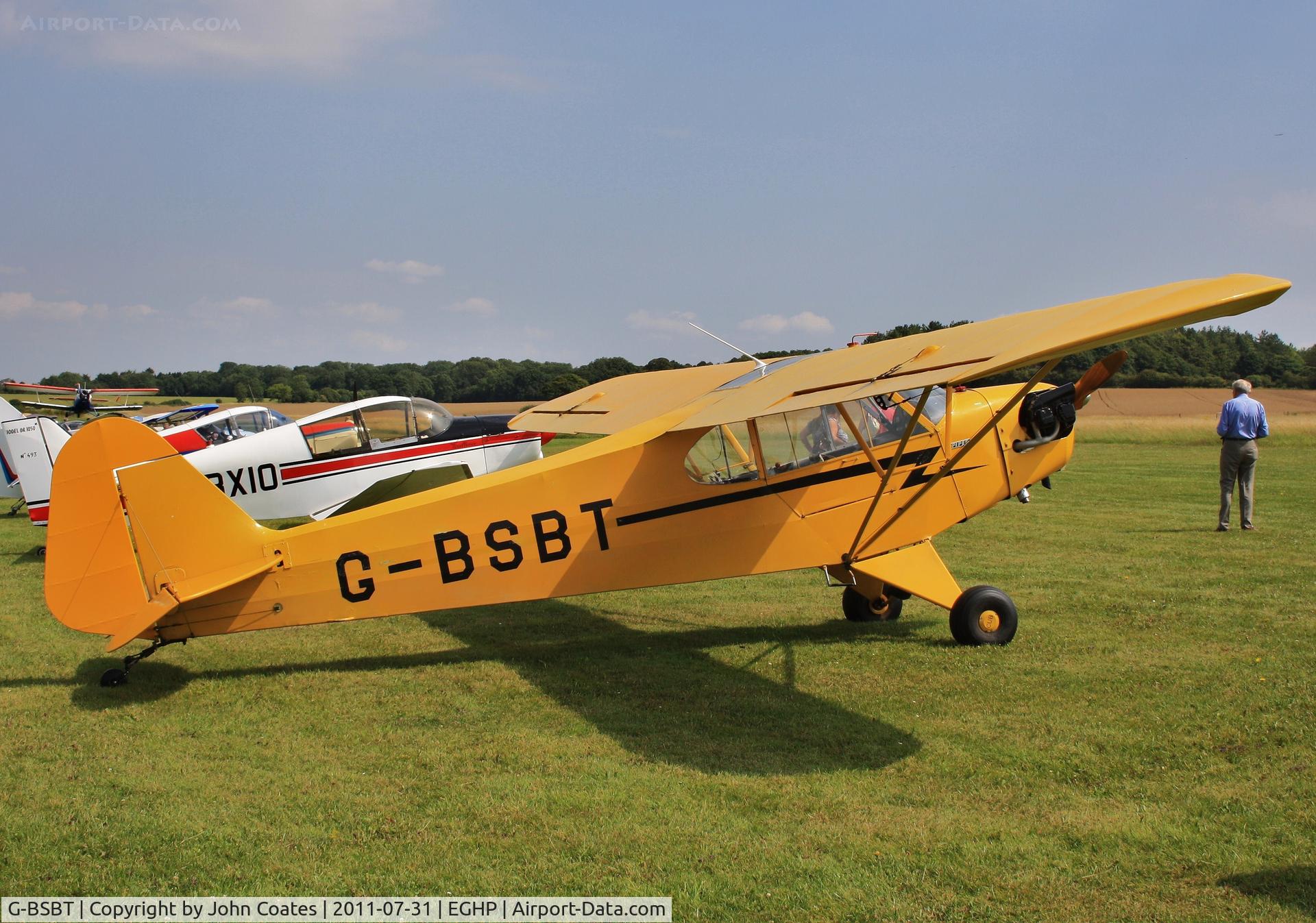 G-BSBT, 1946 Piper J3C-65 Cub Cub C/N 17712, At Popham fly-in