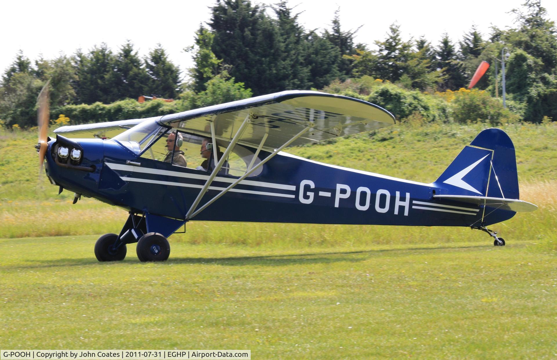 G-POOH, 1941 Piper J3C-65 Cub Cub C/N 6932, At Popham fly-in