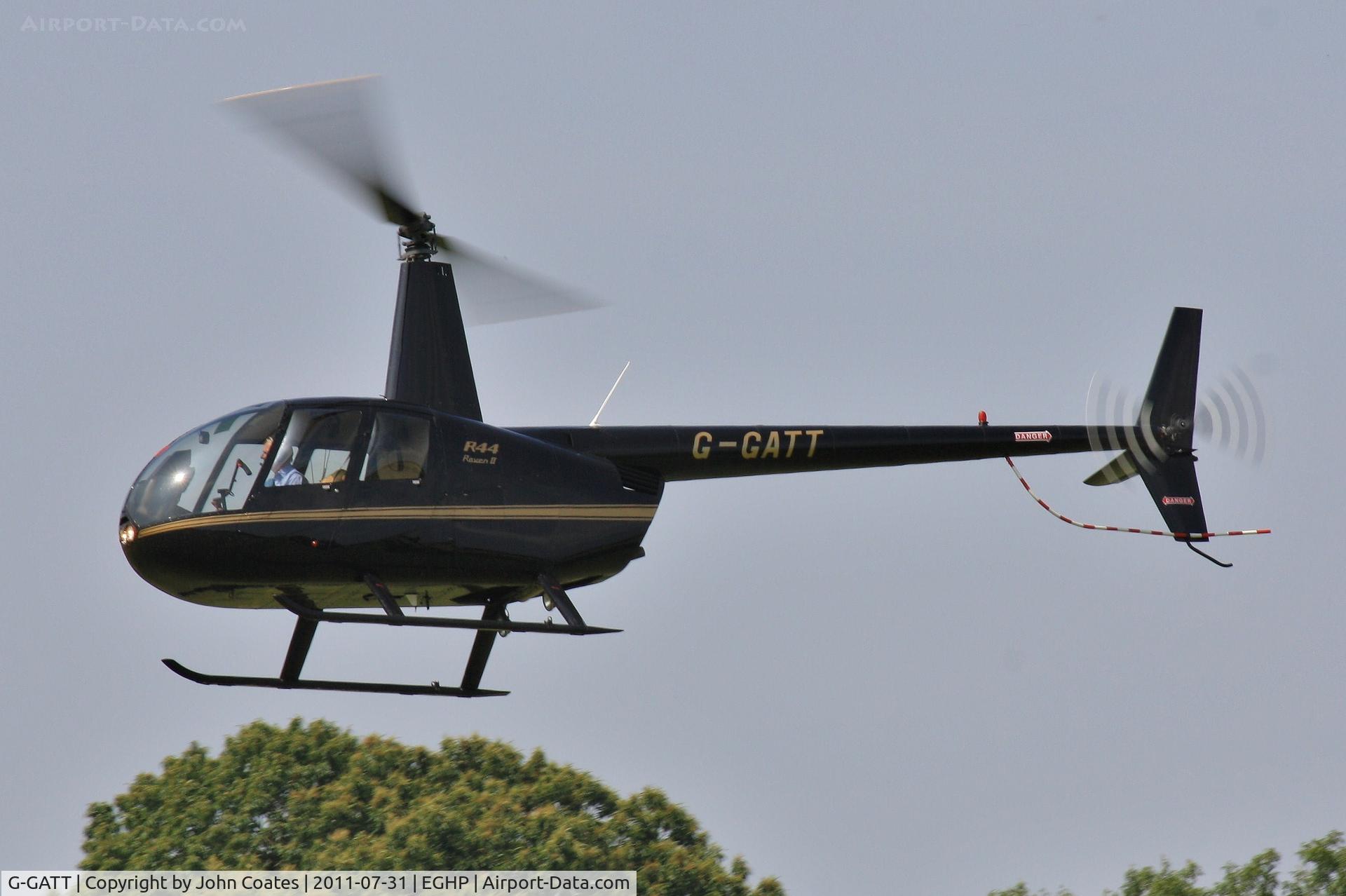 G-GATT, 2004 Robinson R44 Raven II C/N 10531, At Popham fly-in day