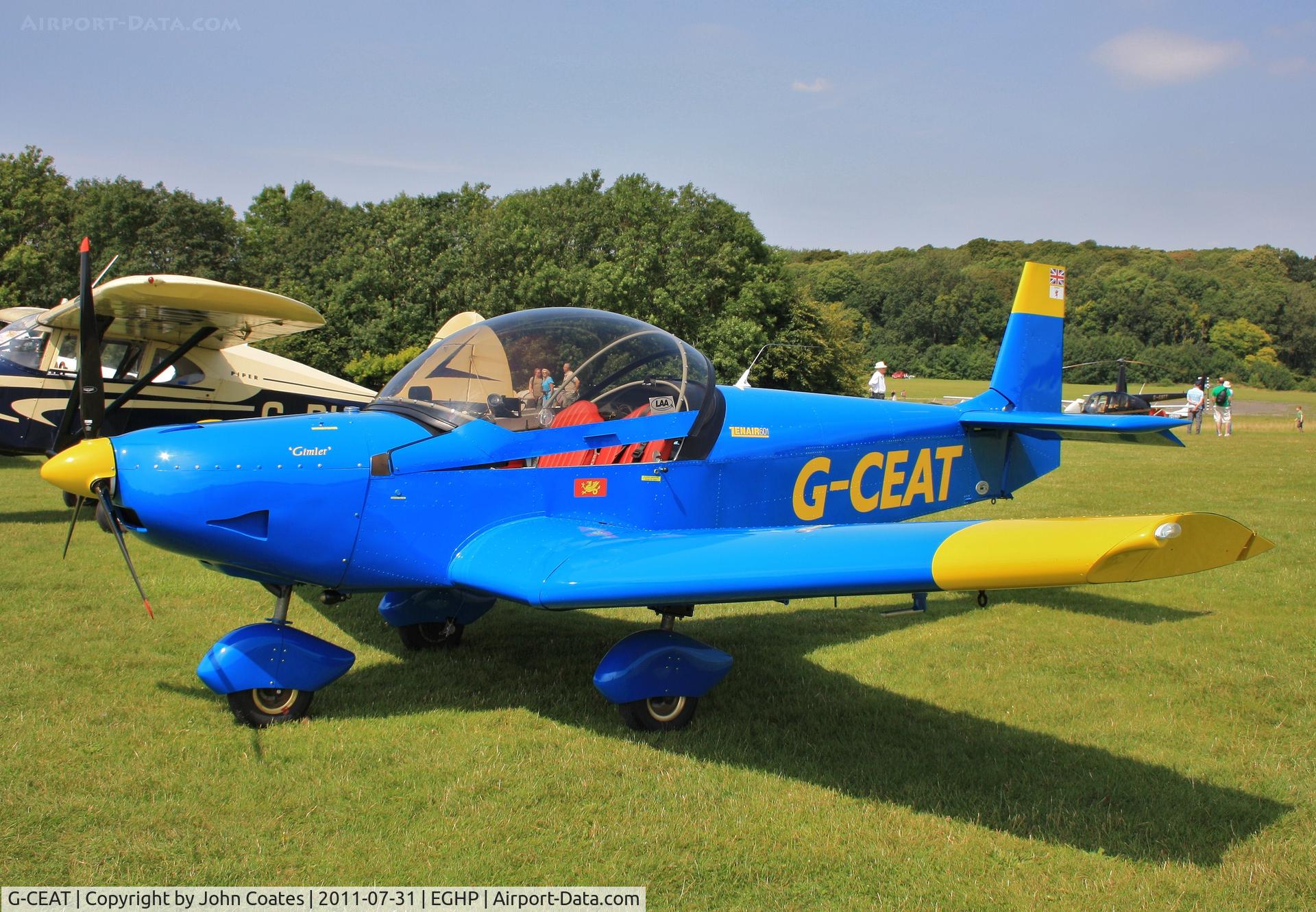 G-CEAT, 2006 Zenair CH-601 HDS Zodiac C/N PFA 162-13930, At Popham fly-in