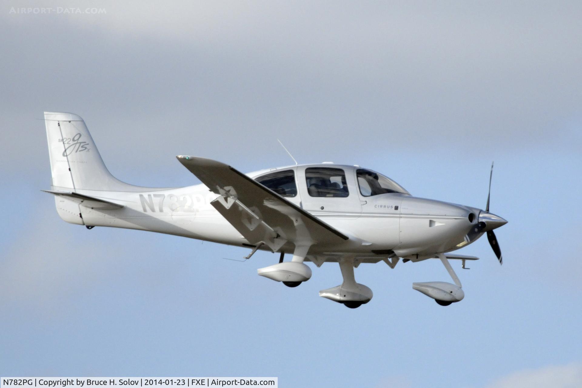 N782PG, 2008 Cirrus SR22 GTS C/N 3204, On approach to FXE