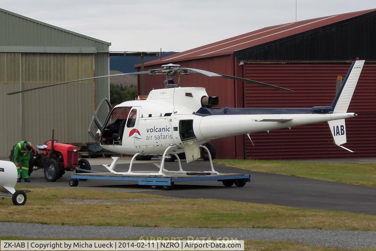 ZK-IAB, 1984 Aerospatiale AS-350B Écureuil C/N 1785, At Rotorua