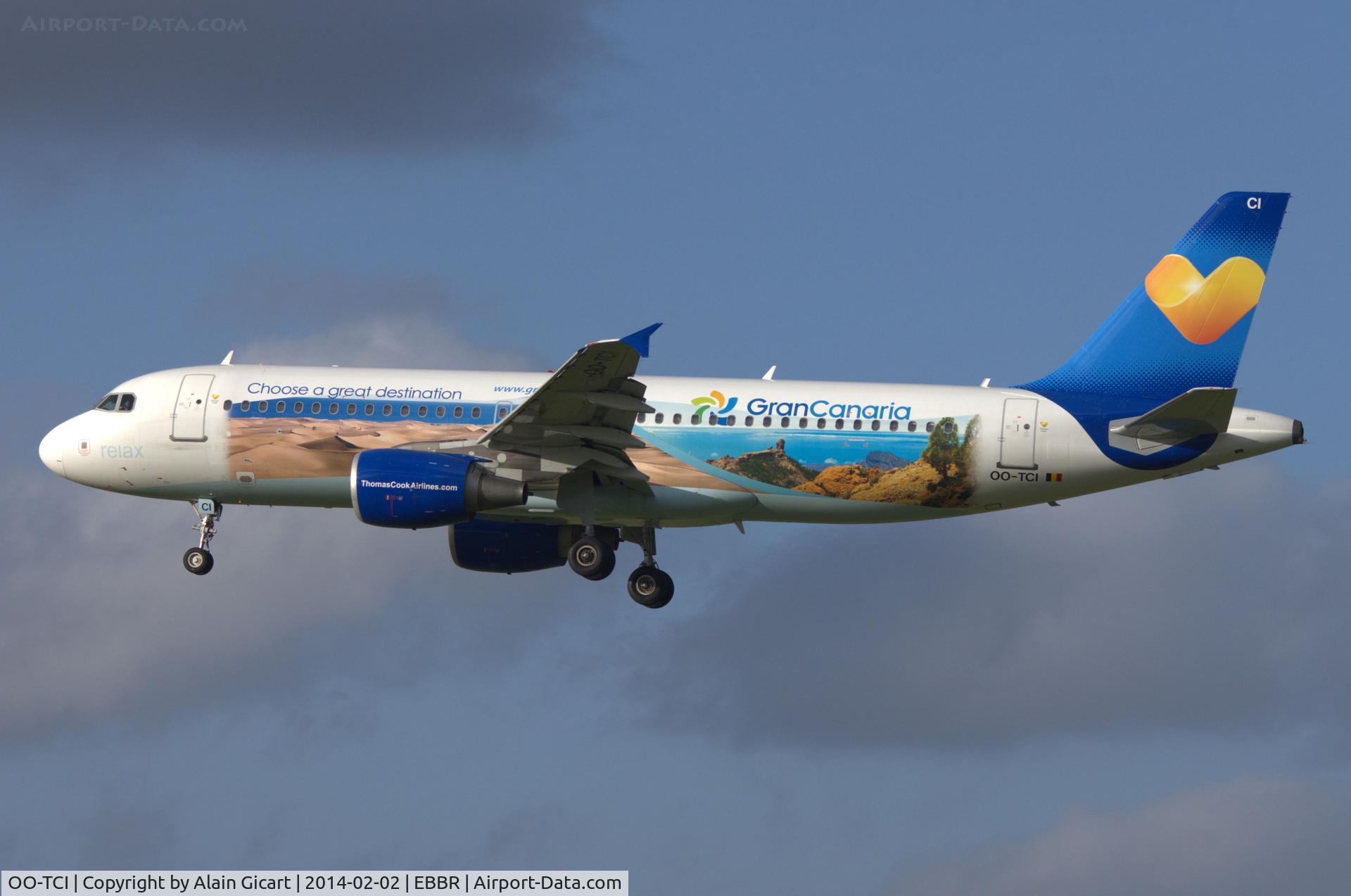 OO-TCI, 2003 Airbus A320-214 C/N 1975, Promoting Gran Canaria