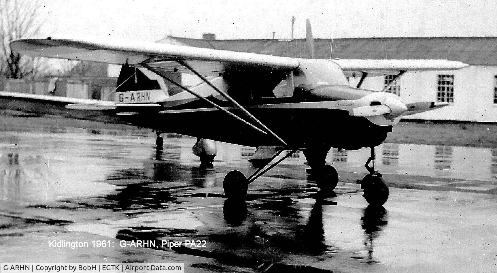 G-ARHN, 1960 Piper PA-22-150 Caribbean C/N 22-7514, G-ARHN in 1961.