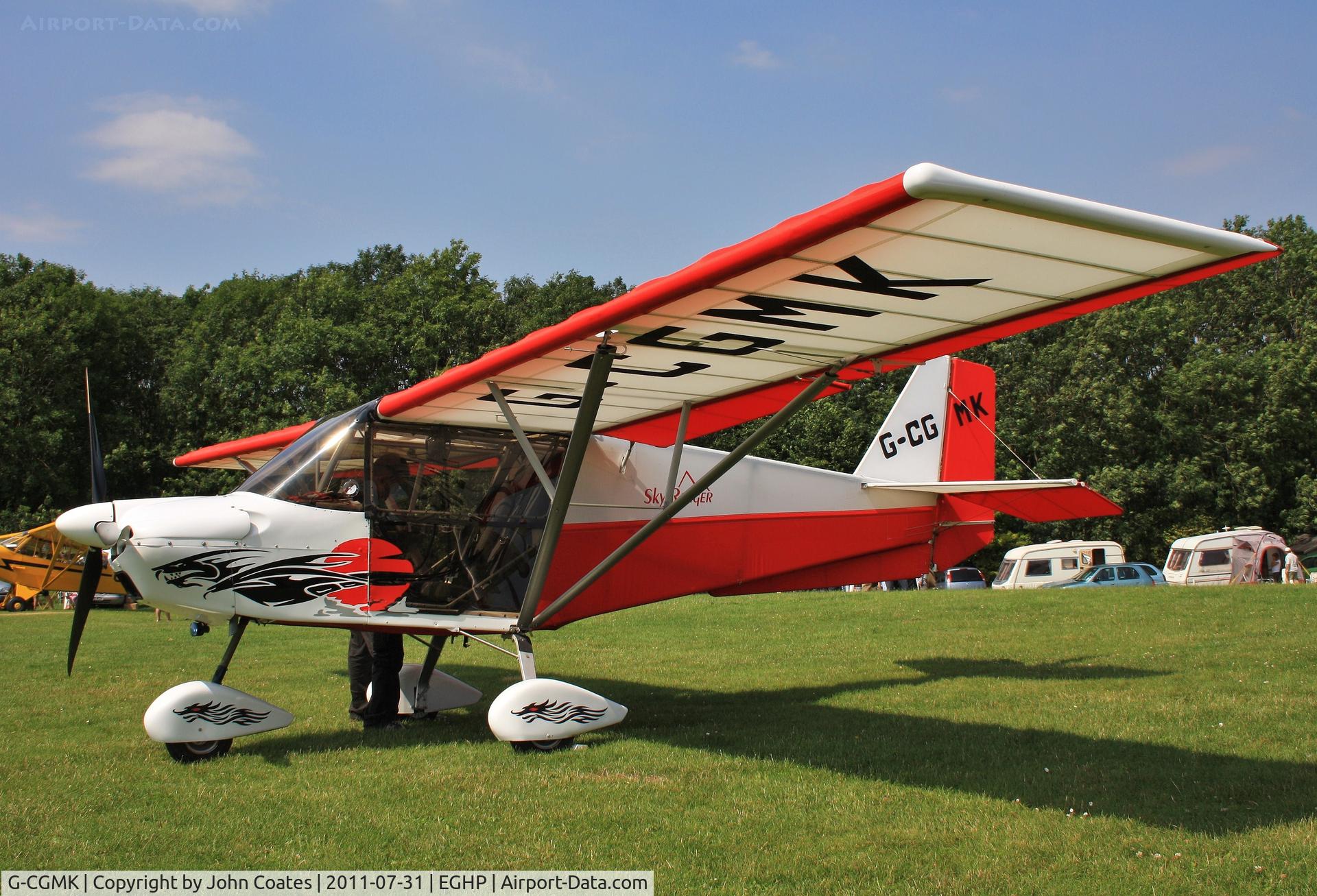 G-CGMK, 2009 Skyranger 582(1) C/N BMAA/HB/491, At Popham fly-in