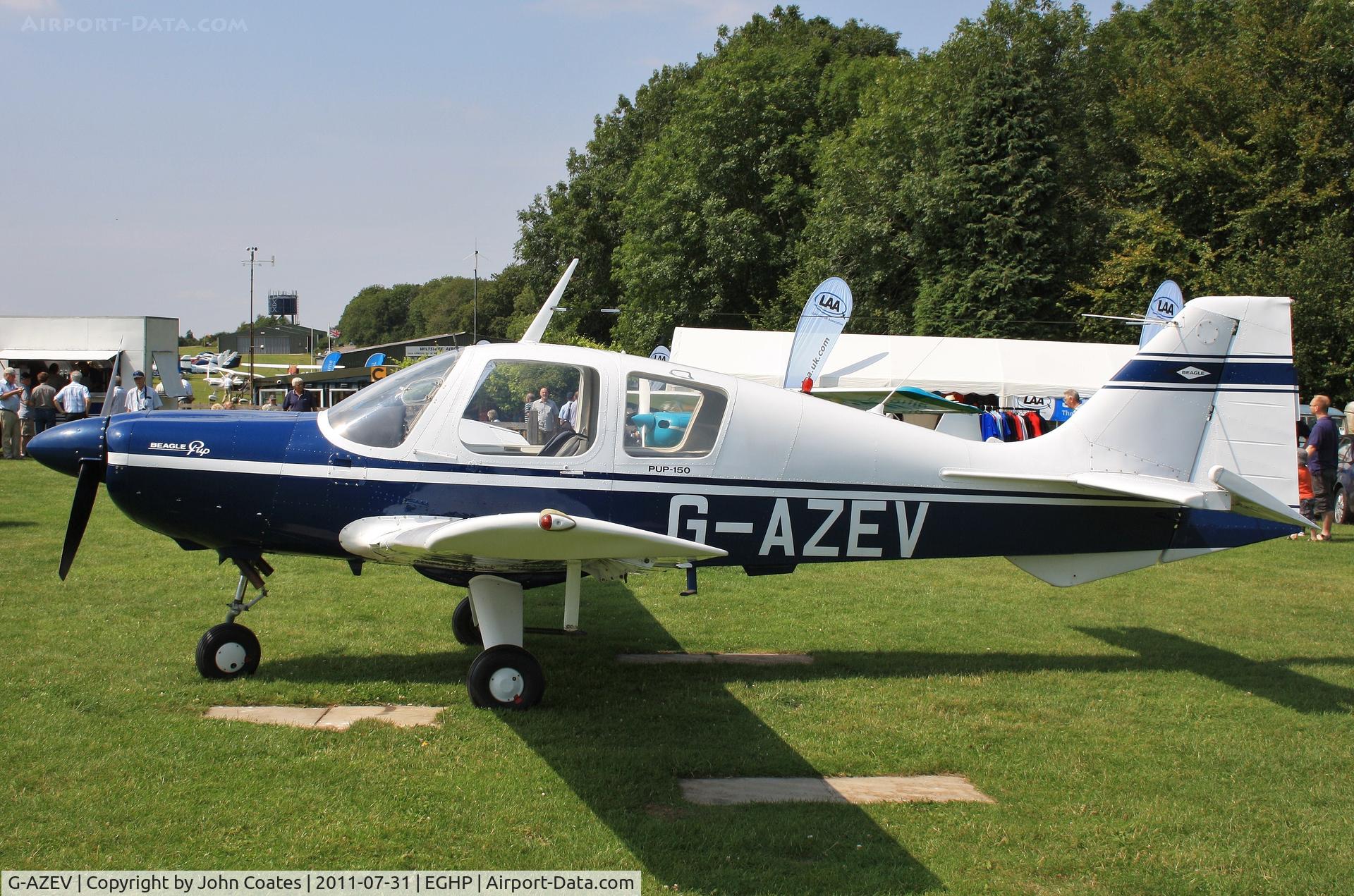 G-AZEV, 1969 Beagle B-121 Pup Series 2 (Pup 150) C/N B121-131, At Popham fly-in