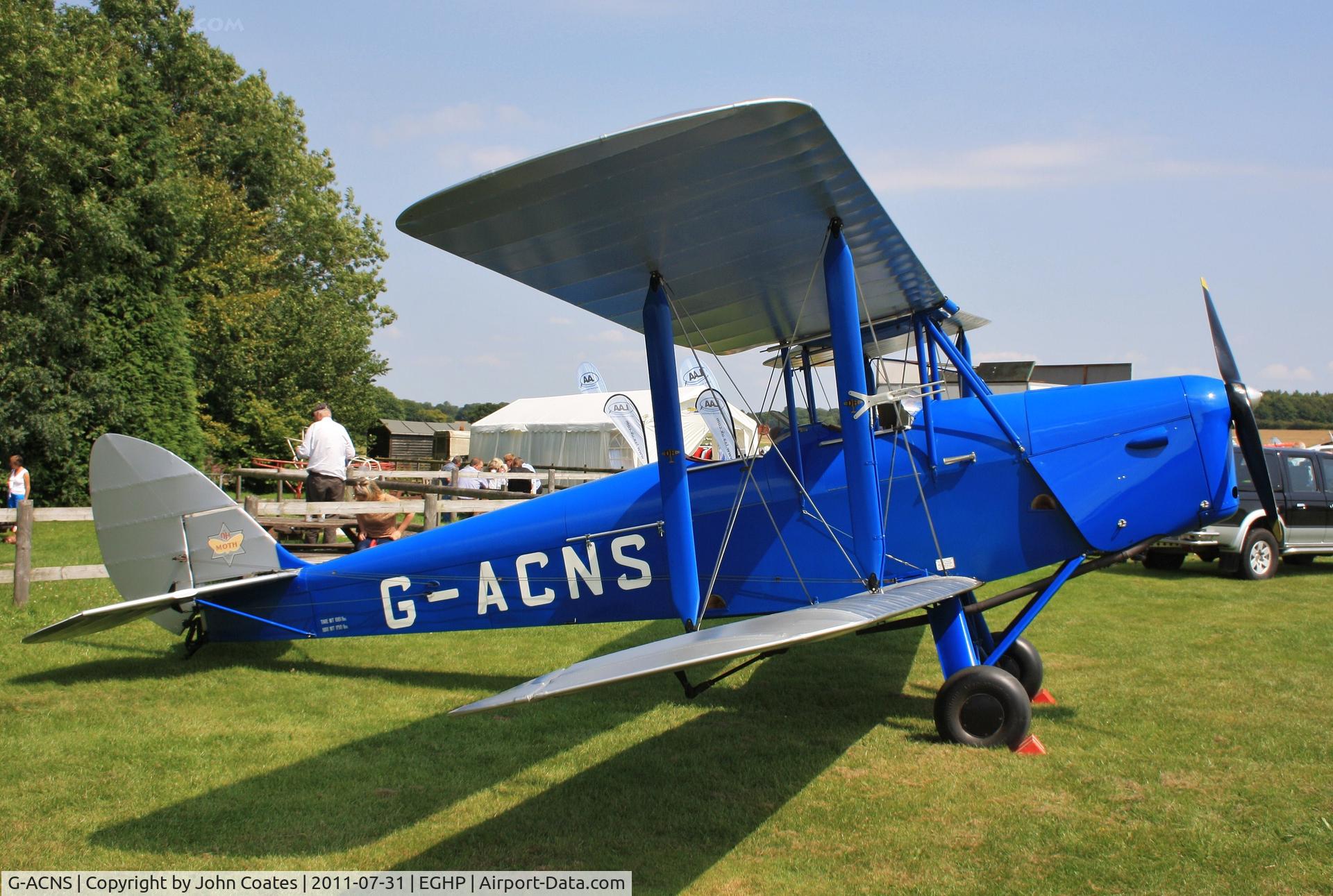 G-ACNS, 1934 De Havilland DH.60G-III Moth Major C/N 5068, At Popham fly-in