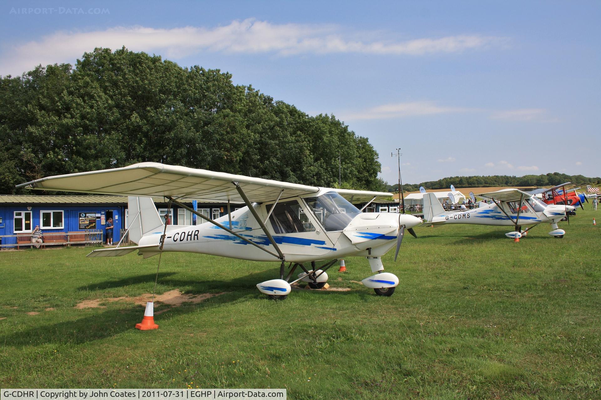 G-CDHR, 2005 Comco Ikarus C42 FB80 C/N 0502-6652, At Popham fly-in with G-CDMS