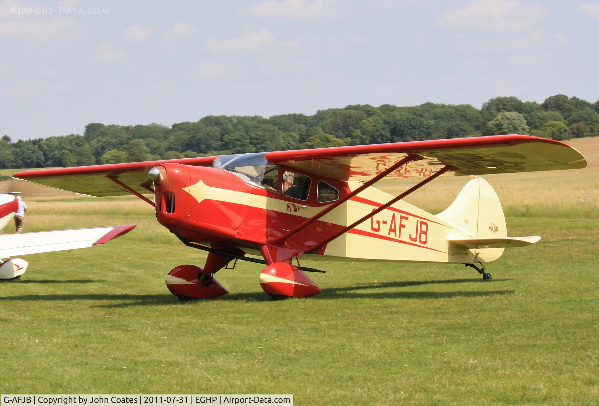 G-AFJB, 1938 Foster Wikner Wicko GM1 C/N 5, At Popham fly-in