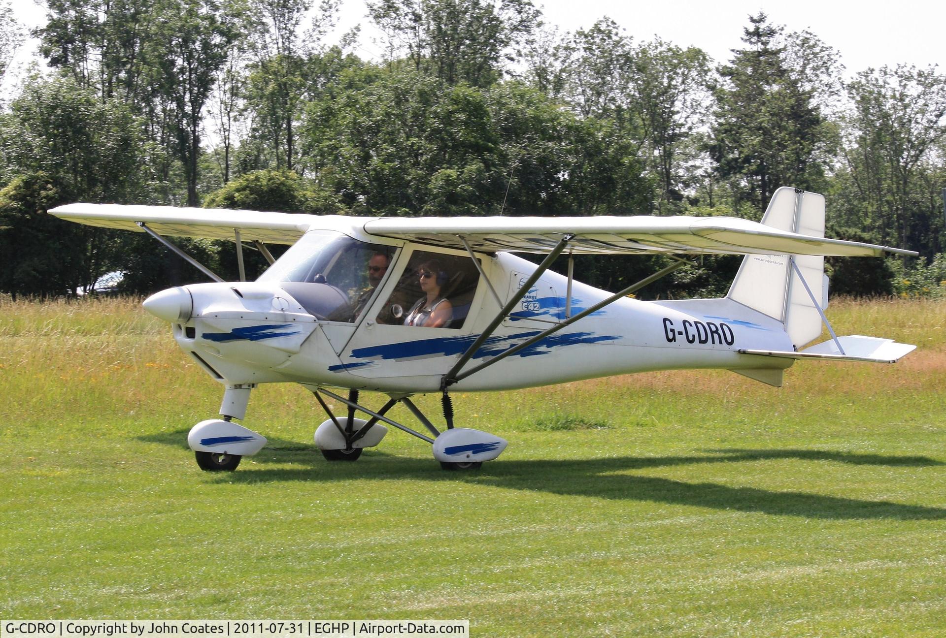 G-CDRO, 2005 Comco Ikarus C42 FB80 C/N 0507-6750, At Popham fly-in