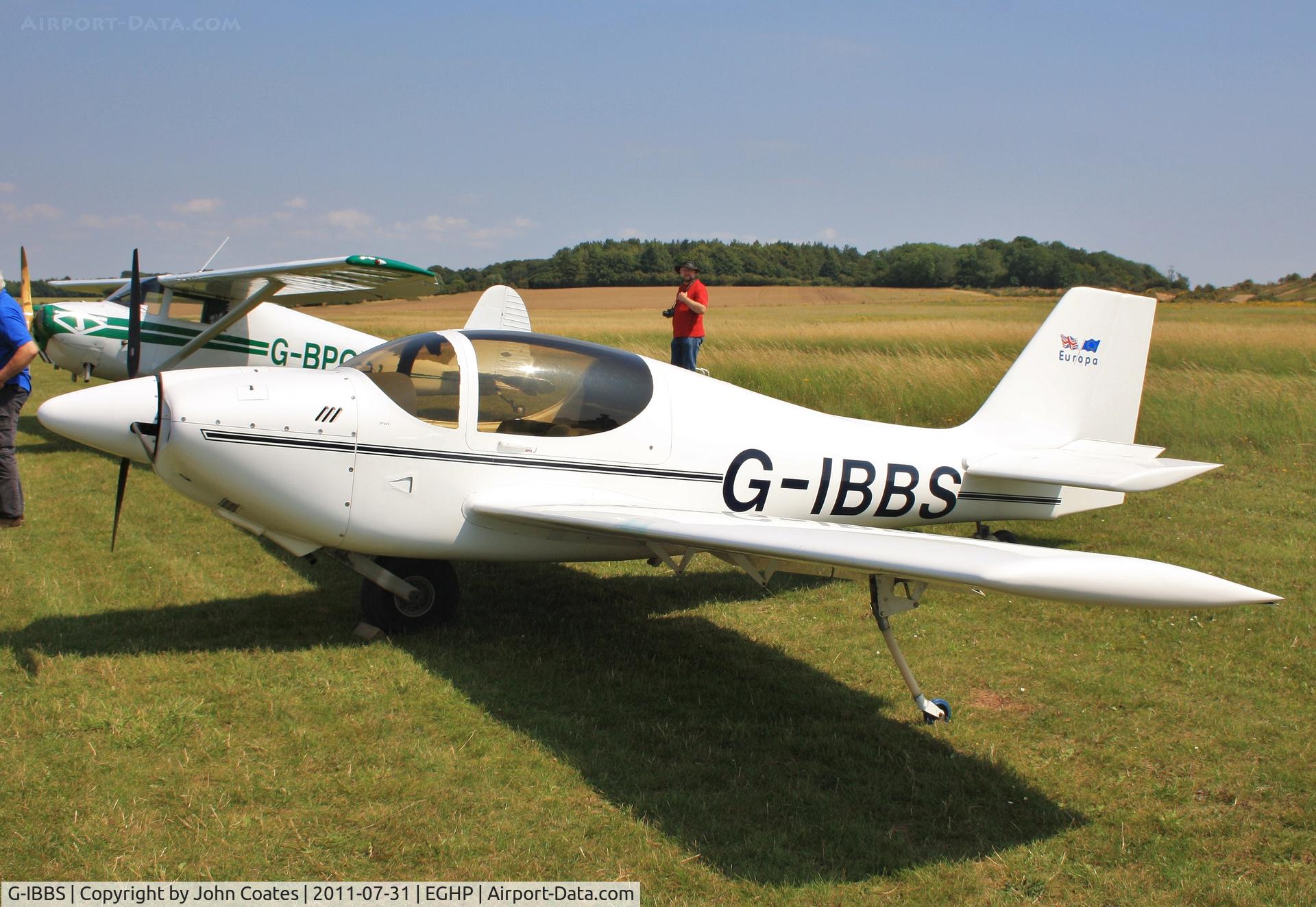 G-IBBS, 1997 Europa Monowheel C/N PFA 247-12745, At Popham fly-in