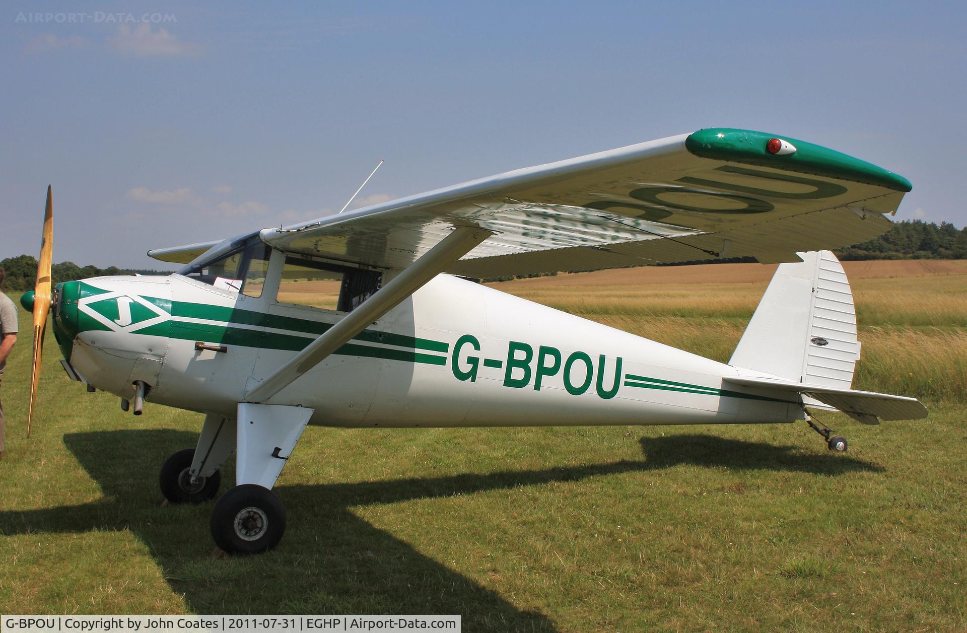 G-BPOU, 1946 Luscombe 8A C/N 4159, At Popham fly-in