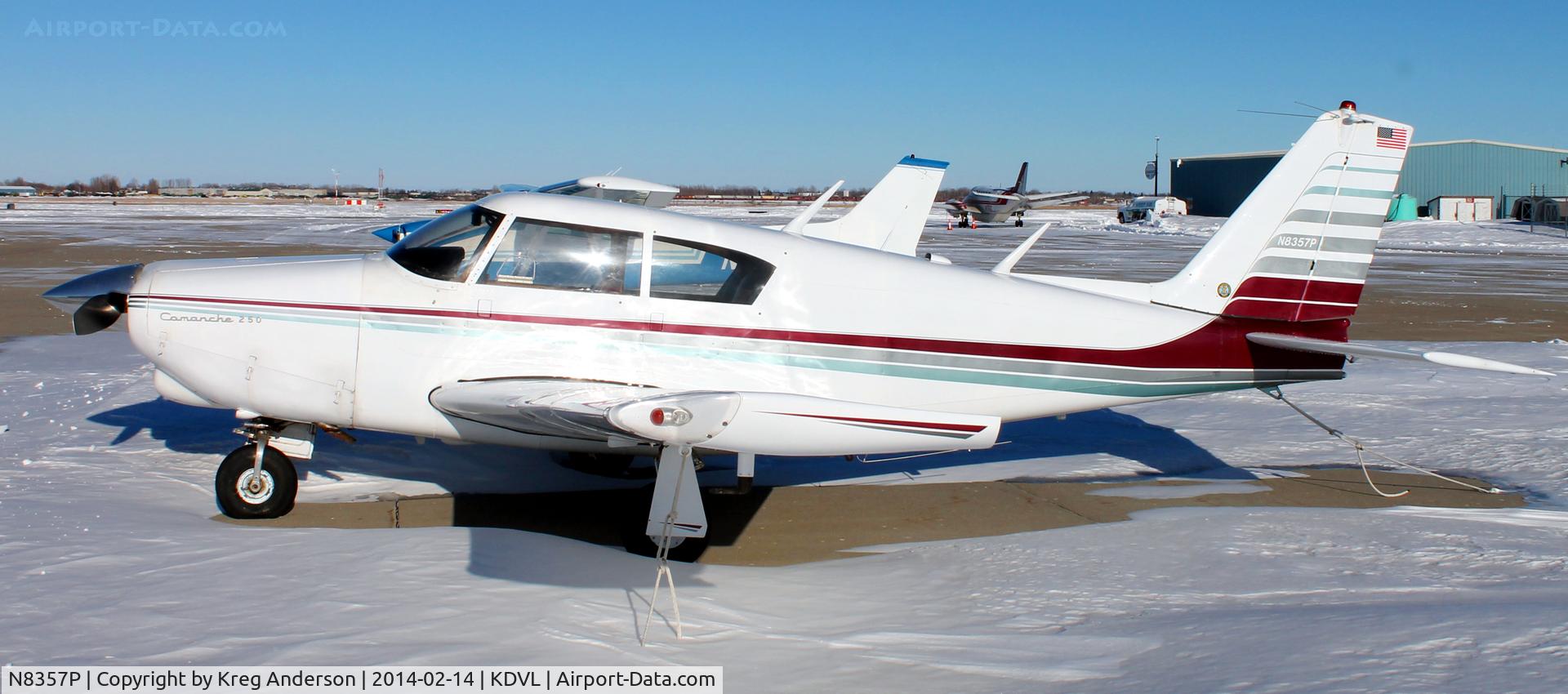 N8357P, 1964 Piper PA-24-250 Comanche C/N 24-3613, Piper PA-24-250 Comanche on the ramp in Devils Lake, ND.