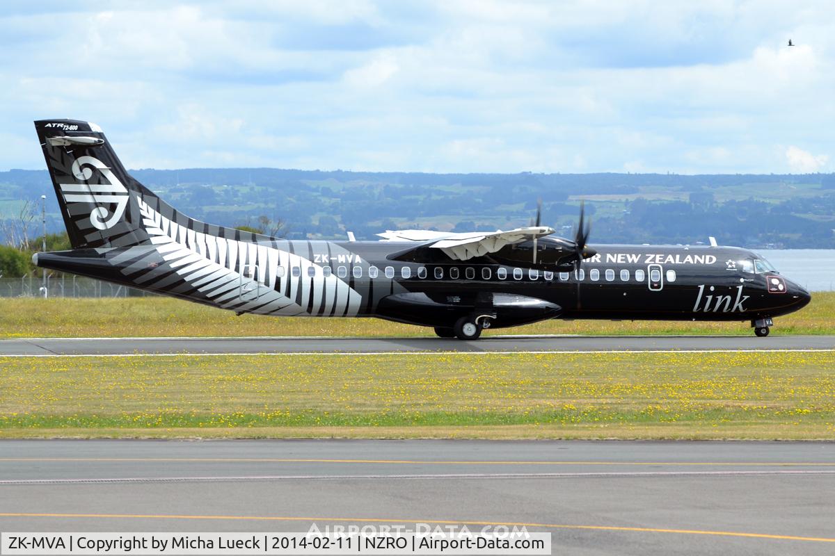 ZK-MVA, 2012 ATR 72-600 (72-212A) C/N 1051, At Rotorua