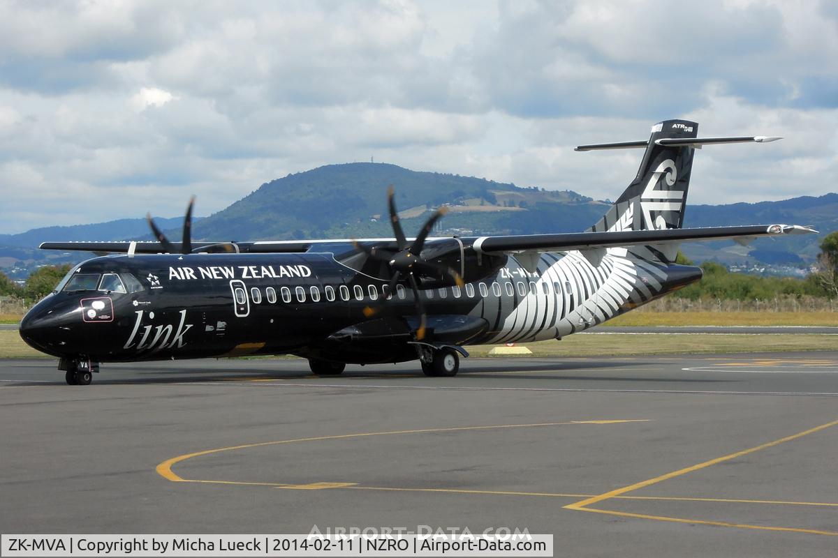 ZK-MVA, 2012 ATR 72-600 (72-212A) C/N 1051, At Rotorua