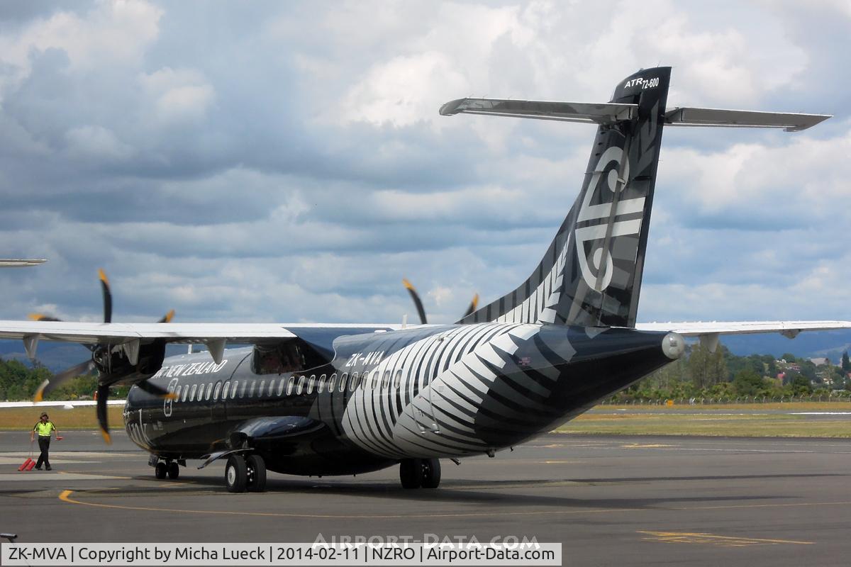 ZK-MVA, 2012 ATR 72-600 (72-212A) C/N 1051, At Rotorua