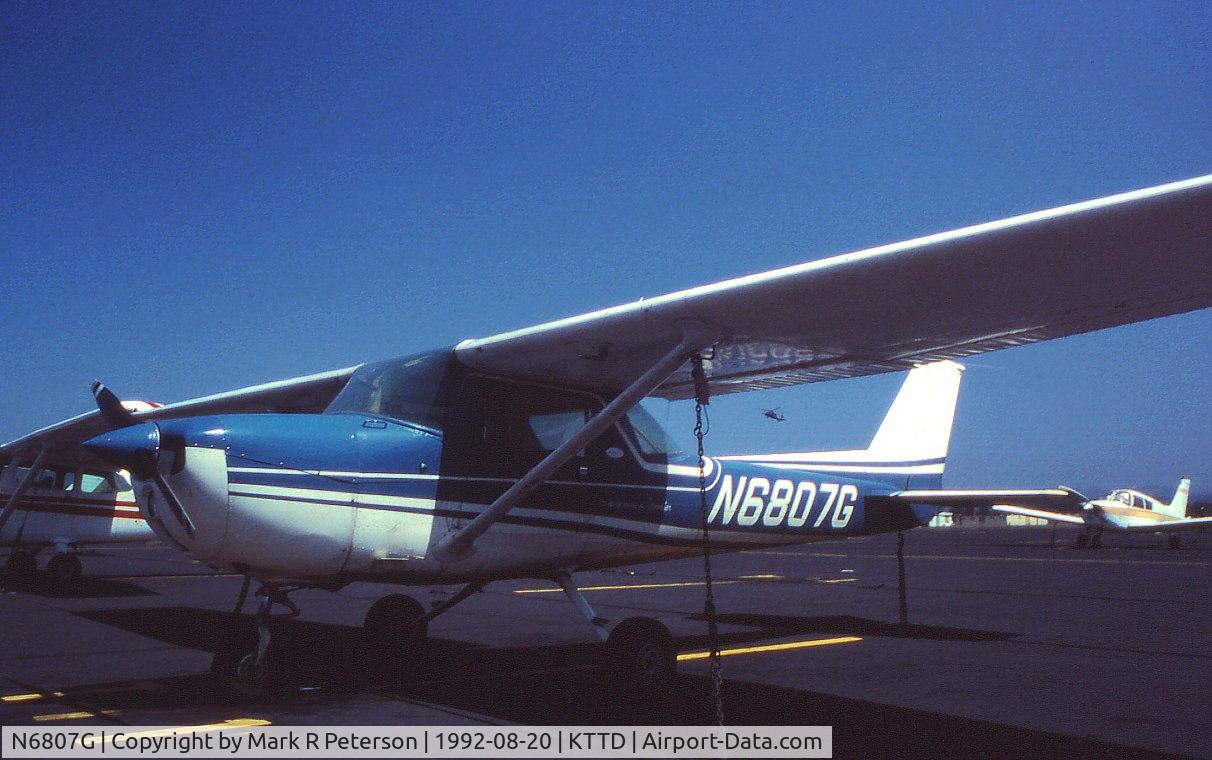 N6807G, 1970 Cessna 150L C/N 15072307, At Troutdale Ramp, rental at Mt. Hood Aviation