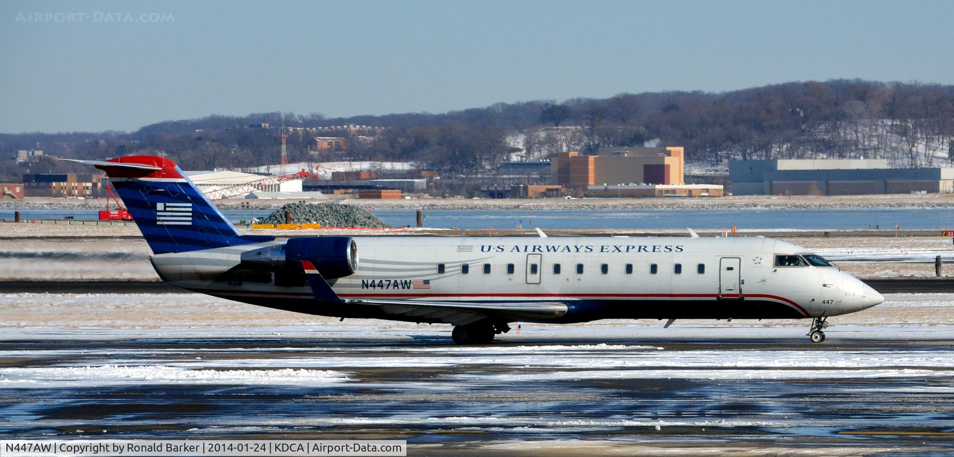 N447AW, 2003 Bombardier CRJ-200LR (CL-600-2B19) C/N 7812, Taxi National