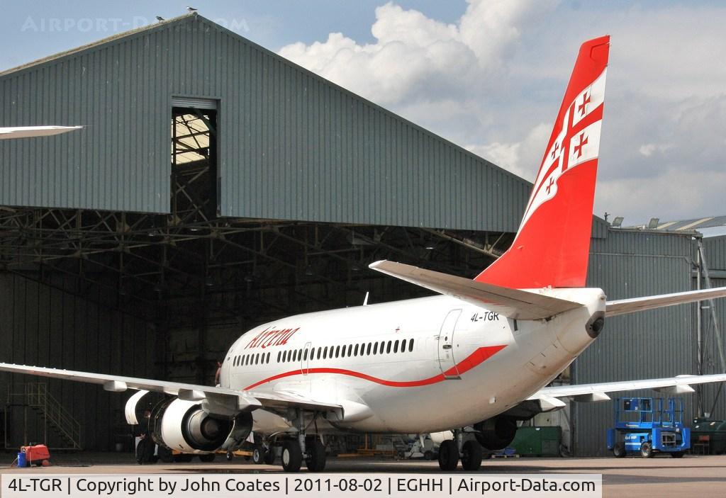 4L-TGR, 1990 Boeing 737-59D C/N 24694, Receiving attention at European