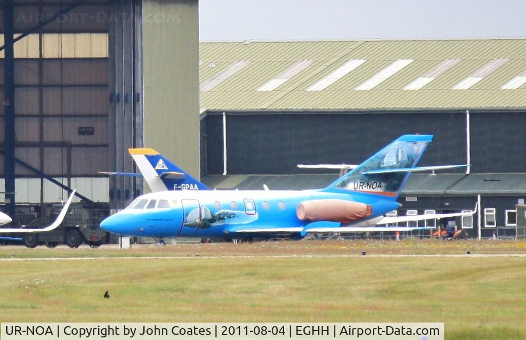 UR-NOA, 1976 Dassault Falcon (Mystere) 20F C/N 345, At Cobham with F-GPAA