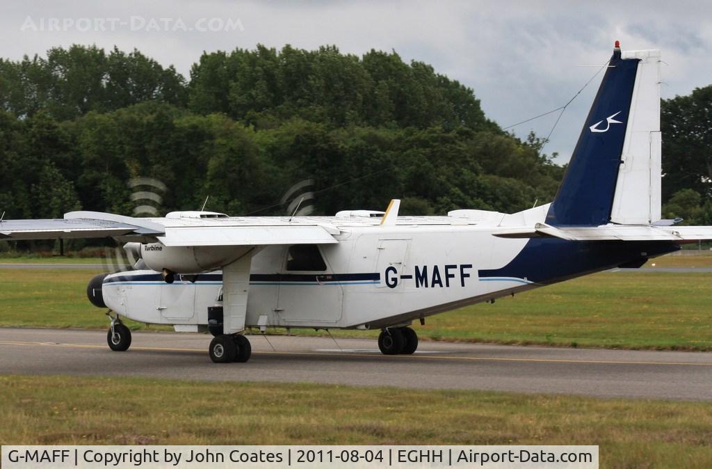 G-MAFF, 1981 Pilatus Britten-Norman BN-2T Turbine Islander C/N 2119, Taxiing to depart